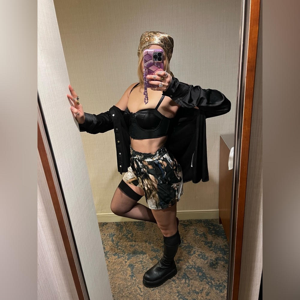 Dolls Kill Basic Pleasure Mode Ambient Satin Shor… - image 7